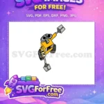 Free Yellow Robot Free Big Eyes WALLE Free SVG - Instant Download
