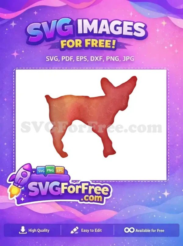 Free Orange Watercolor Puppy Free Cute Dog Free SVG