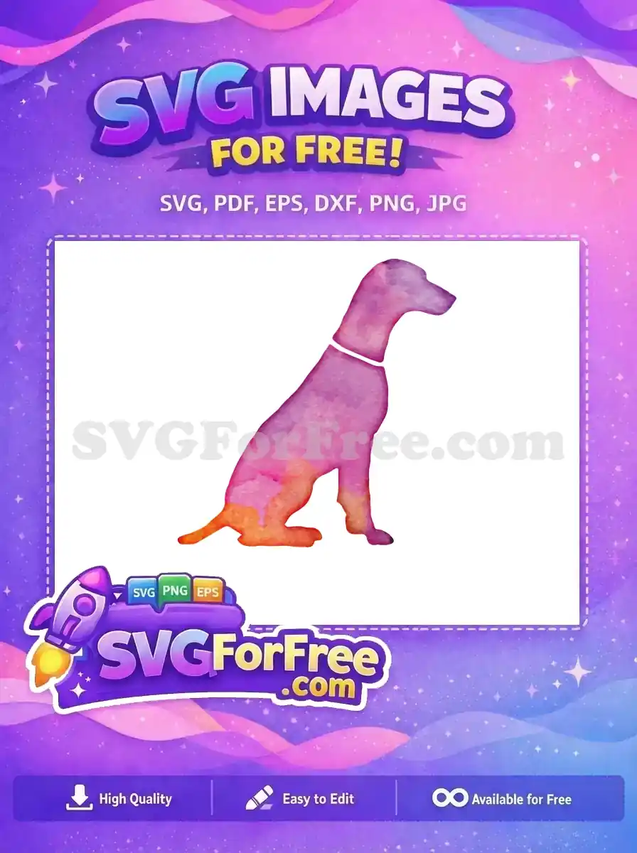 Free Pink Purple Dog Free Collar Pet Free SVG