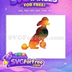 Free Colorful Poodle Free Watercolor Dog Art Silhouette Free SVG - Instant Download