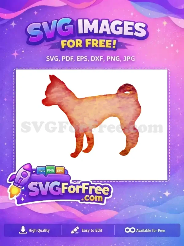 Free Red Orange Markings Free Shiba Inu Inspired Dog Free SVG