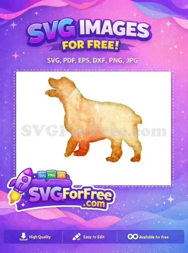 Free Golden Retriever Puppy Free Watercolor Dog Pet Free SVG