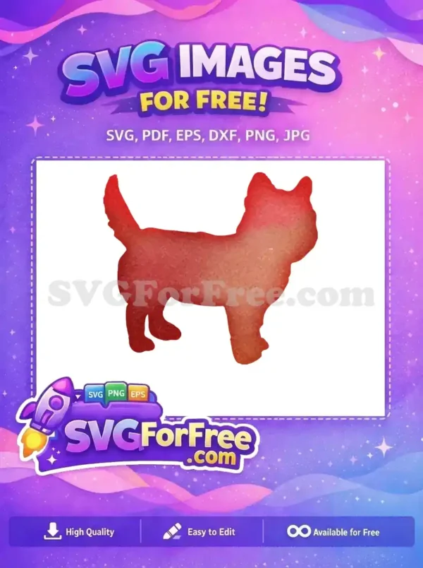 Free Red Watercolor Dog Free Cute Puppy Design Free SVG