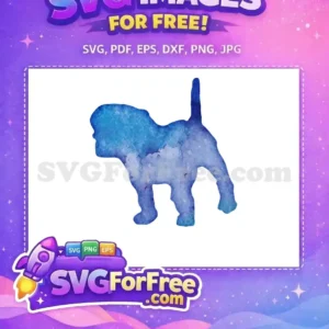 Free Blue Shaggy Dog Free Watercolor Design Pet Free SVG Free Blue Shaggy Dog Free Watercolor Design Pet Free SVG