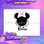Free Minnie Bride Veil Free Wedding Ears Bride Free SVG - Instant Download