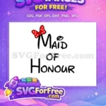 Free Red Bow Free Maid Of Honour Wedding Free SVG - Instant Download