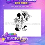 Free Groom Mickey Flowers Free Wedding Suit Mickey Free SVG - Instant Download