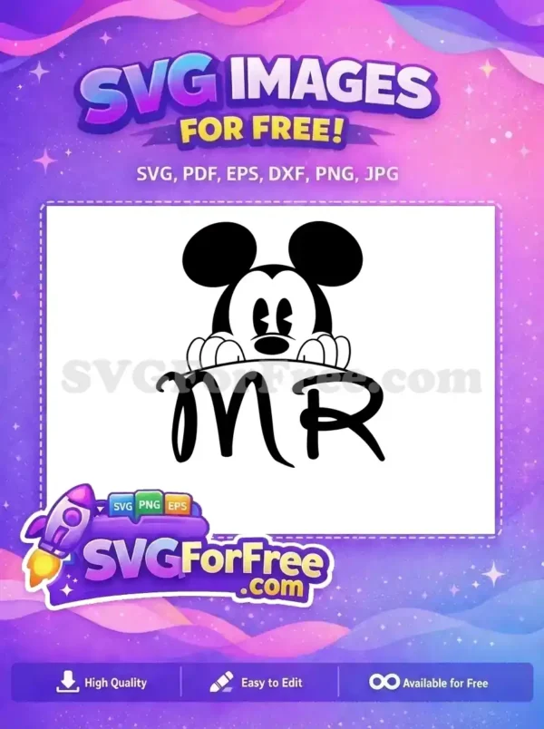 Free Classic Mickey Mr Free Wedding Graphic Free SVG