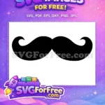 Free Curled Mustache Free Accessory Wedding Free SVG - Instant Download