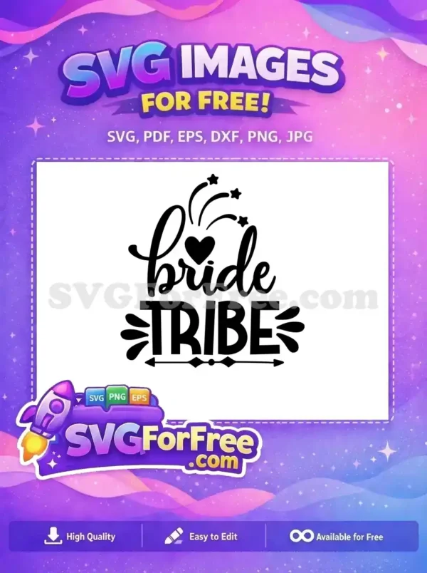 Free Bride Heart Free Stars Wedding Free SVG