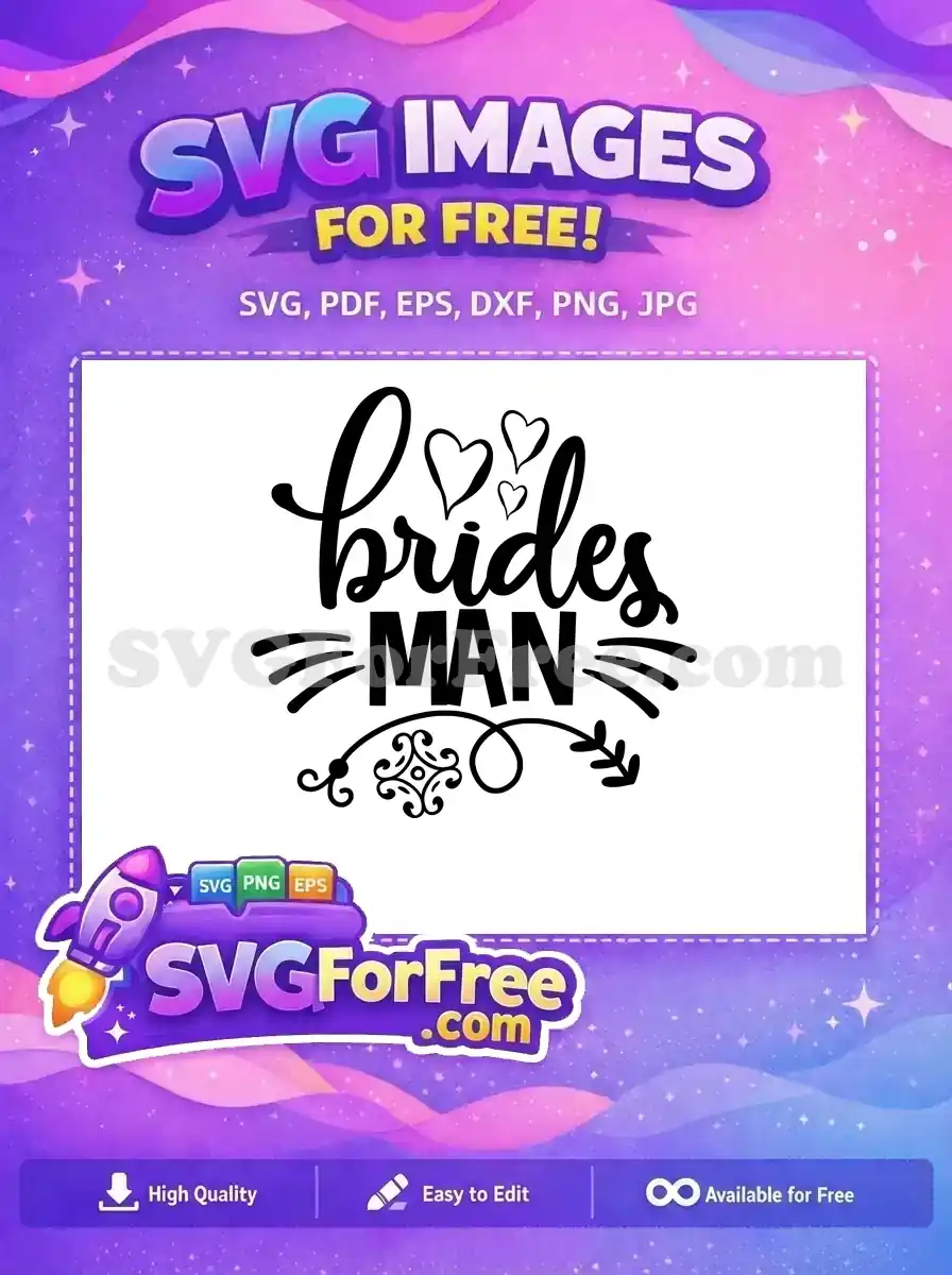 Free Bridesman Hearts Free Wedding Quotes Silhouette Free SVG