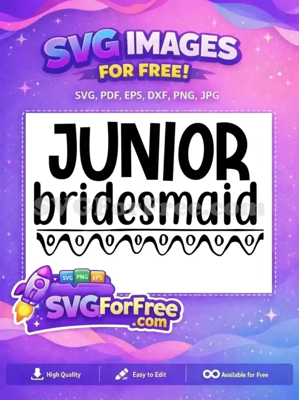 Free Junior Bridesmaid Text Free Wedding Quotes Free SVG