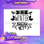 Free Winter Leaves Free Break Branches Quote Free SVG - Instant Download