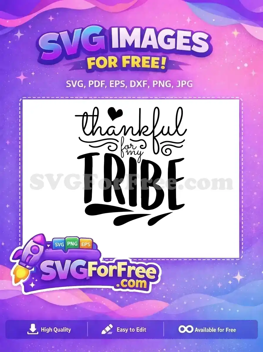 Free Heart Detail Free Thankful Tribe Wedding Free SVG