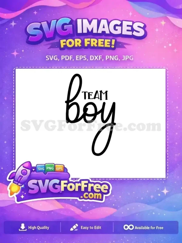 Free Team Silhouette Free Boy Lettering Wedding Free SVG