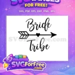 Free Bride Text Free Tribe Text Wedding Free SVG - Instant Download