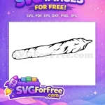 Free Blunt Weed Free Joint Smoked Free SVG - Instant Download