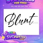 Free Weed Blunt Free Blunt Smoking Life Free SVG - Instant Download