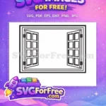 Free Window View Free Simple Clear Glass Window Free SVG - Instant Download