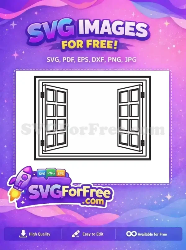 Free Window View Free Simple Clear Glass Window Free SVG