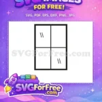 Free Black Minimalist Marks Free Window Minimal Free SVG - Instant Download