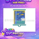Free Windy Day Free House View Window Free SVG - Instant Download
