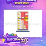 Free Sunset View Free Cityscape Free Window SVG - Instant Download