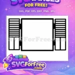 Free Black Window Free Blinds Horizontal Building Free SVG - Instant Download