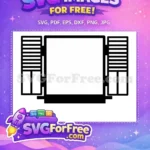 Free Minimalist Exterior Free Interior Character Window Free SVG - Instant Download