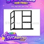Free Black Outline Window Free Open View Home Free SVG - Instant Download