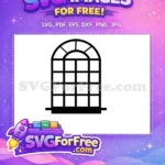 Free Black Window Free Silhouette Lines Category 1 Free SVG - Instant Download