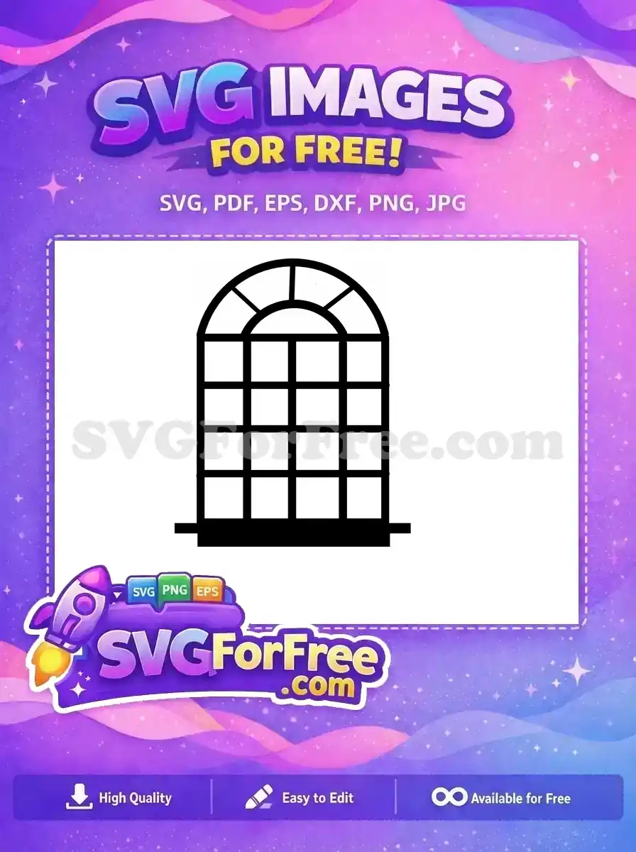 Free Black Window Free Silhouette Lines Category 1 Free SVG