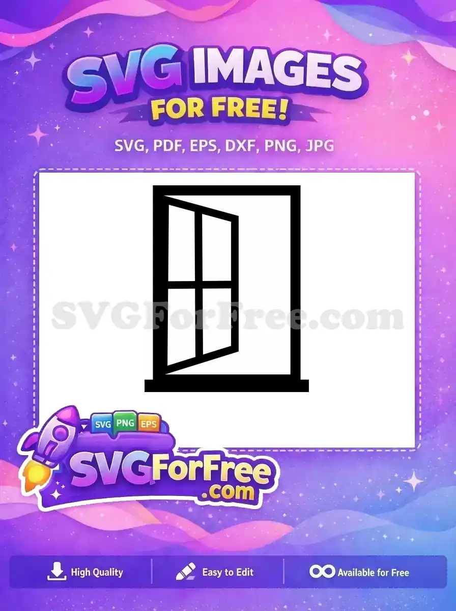 Free Number 1 Window Free Silhouette Movie Free SVG