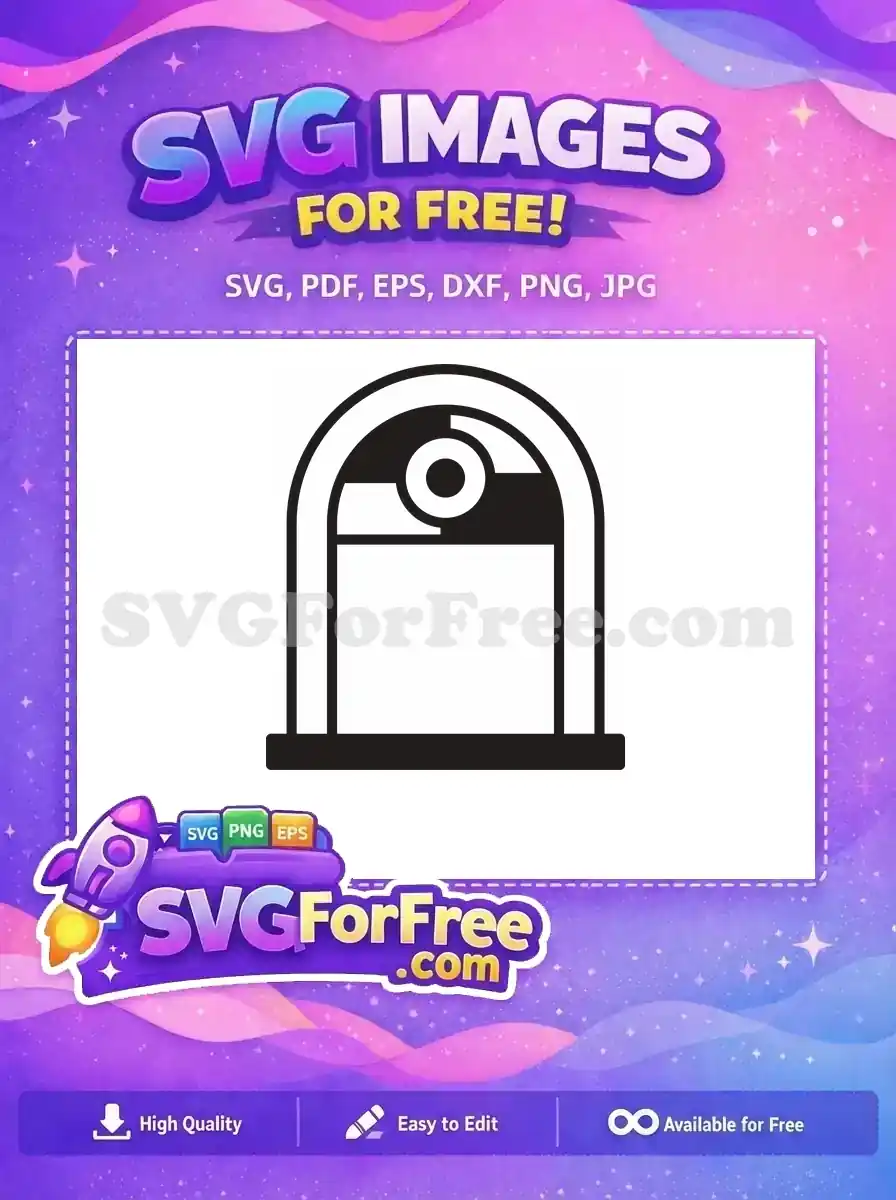 Free Window View Free Round Shape One Free SVG