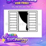 Free Character Silhouette Free Window One Movie Free SVG - Instant Download