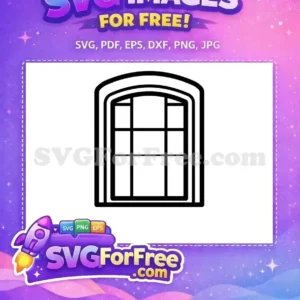 Free Arched Window Free Paned Window Architecture Free SVG Free Arched Window Free Paned Window Architecture Free SVG