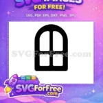 Free Number One Free Window Happy Birthday Free SVG - Instant Download