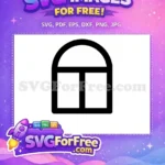 Free Number One Free Window Cute Free SVG 3 - Instant Download
