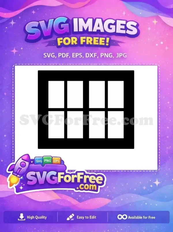 Free Character 1 Window Free Silhouette Movie Free SVG 3