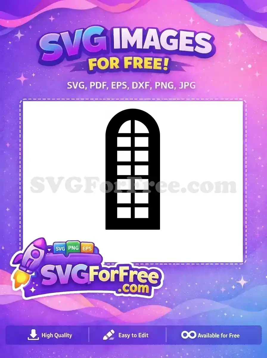 Free Number One Free Window White Simple Free SVG