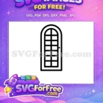 Free Number One Free Window Decoration Silhouette Free SVG - Instant Download