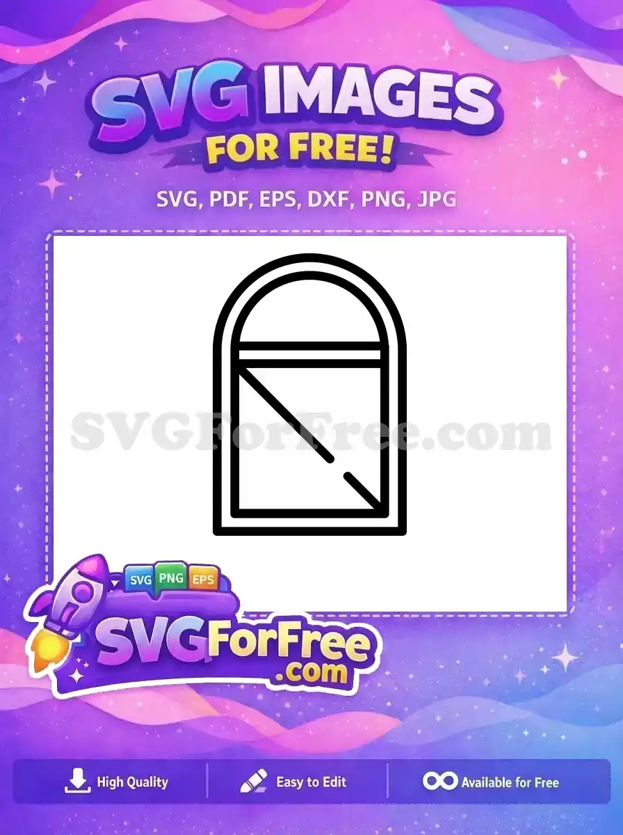 Free Character 1 Window Free Silhouette Free SVG 4