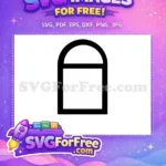 Free Number One Free Window Character Free SVG - Instant Download