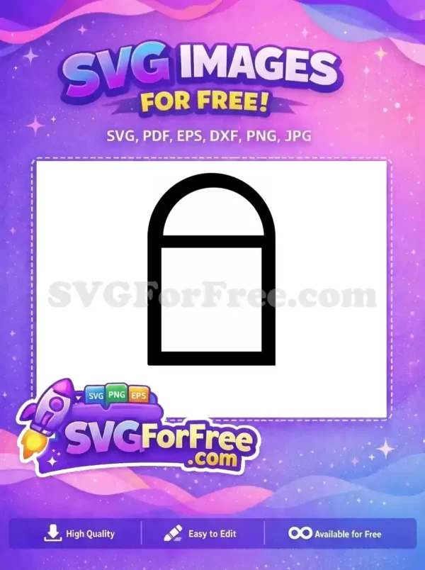 Free Number One Free Window Character Free SVG