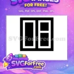 Free Number One Free Window Minimalist Free SVG 1 - Instant Download