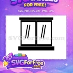 Free Window Silhouette Free Glass Lines Home Decor Free SVG - Instant Download
