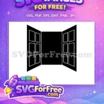 Free Black Window Free Silhouette Movie Free SVG 2 - Instant Download