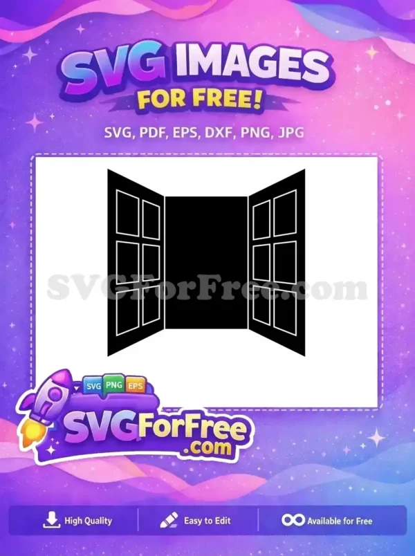 Free Black Window Free Silhouette Movie Free SVG 2 Free Black Window Free Silhouette Movie Free SVG 2