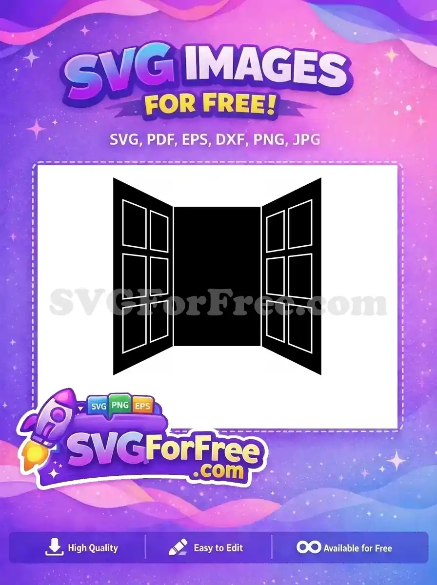 Free Black Window Free Silhouette Movie Free SVG 2