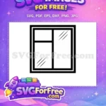 Free Number One Free Window Silhouette Free SVG 6 - Instant Download